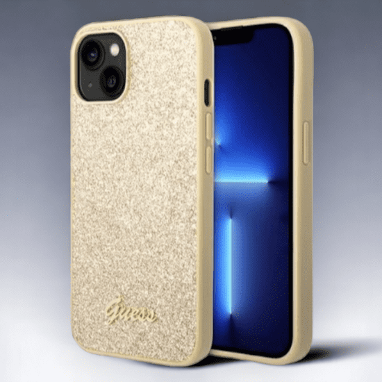 Guess Ovitek Guess "Glitter Gold" za iPhone 13/14/15 (GUHCP14SHGGSHD)