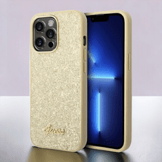 Guess Ovitek Guess "Glitter Gold" za iPhone 14 Pro Max (GUHCP14XHGGSHD)