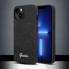 Guess Ovitek Guess "Glitter Black" za iPhone 14 Plus/ 15 Plus (GUHCP14MHGGSHK)