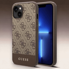 Guess Ovitek Guess "brown stripe" za iPhone 14 Plus/ 15 Plus (GUHCP14MG4GLBR)