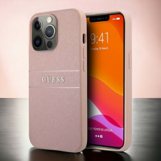 Guess Ovitek Guess "silver pink" za iPhone 13 Pro Max/12 Pro Max (GUHCP13XPSASBPI)