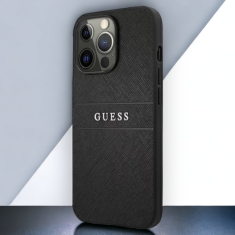 Guess Ovitek Guess "silver black" za iPhone 13 Pro Max/12 Pro Max (GUHCP13XPSASBBK)