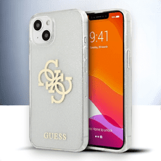 Guess Ovitek Guess "Big 4G Full Glitter" za iPhone 13/14/15 - prozorna (GUHCP14SPCUGL4GTR)