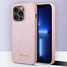 Guess Ovitek Guess "Glitter Pink" za iPhone 14 Pro (GUHCP14LHGGSHP)