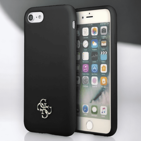 Guess Ovitek Guess "black mini 3D logo" za iPhone 7 / 8 (GUHCI8S4LK)