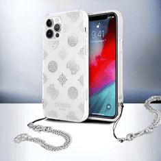 Guess Ovitek Guess "Peony Chain" za iPhone 12 Pro Max (GUHCP12LKSPESI)