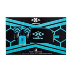 Umbro Ice Set toaletna voda 75 ml + gel za prhanje 150 ml + šampon in balzam 2v1 150 ml + kozmetična torbica za moške