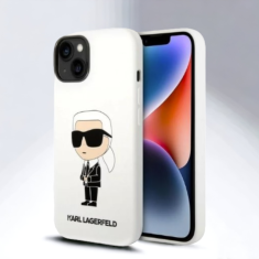 Karl Lagerfeld Ovitek Karl Lagerfeld "Karl - white" za iPhone 14 Plus/15 Plus (KLHCP14MSNIKBCH)