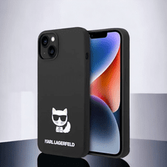 Karl Lagerfeld Ovitek Karl Lagerfeld "Choupette body - black" za iPhone 14 Plus/15 Plus (KLHCP14MSLCTBK)