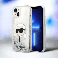 Karl Lagerfeld Ovitek Karl Lagerfeld "Iconic Karl - glitter" za iPhone 13/14/15 (KLHCP14SLNKHCH)