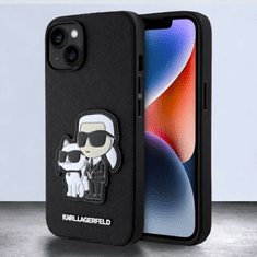 Karl Lagerfeld Ovitek Karl Lagerfeld "Saffiano - Karl and Choupette" za iPhone 13 (KLHCP13MSANKCPK; KLHCP14SSANKCPK)