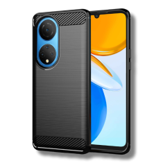 Infostyle Silikonski ovitek "carbon" za Honor X7 - Črna