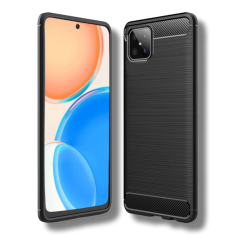 Infostyle Silikonski ovitek "carbon" za Honor X8 4G - Črna