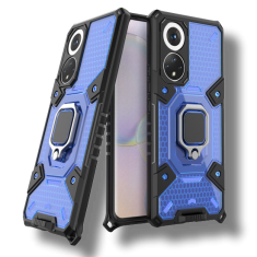 Infostyle Silikonski ovitek "Honeycomb armor ring" za Honor 50 - Modra