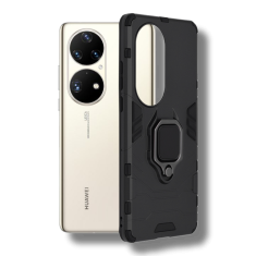 Infostyle Silikonski ovitek "ring" za Huawei P50 Pro - Črna