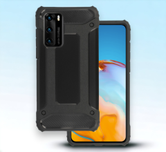 Infostyle Silikonski ovitek "armor carbon" za Huawei P40 - Črna