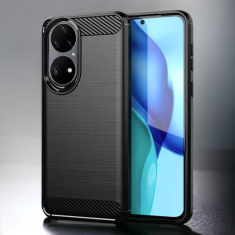 Infostyle Silikonski ovitek "carbon" za Huawei P50 Pro - Črna