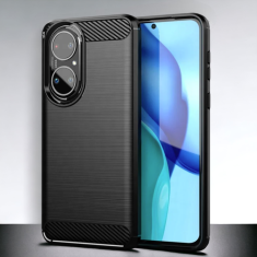 Infostyle Silikonski ovitek "carbon" za Huawei P50 - Črna