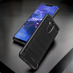 Infostyle Silikonski ovitek "carbon" za Huawei Mate 20 Lite - Črna