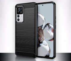 Infostyle Silikonski ovitek "carbon" za Xiaomi 12T - Črna