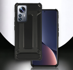 Infostyle Silikonski ovitek "armor carbon" za Xiaomi Mi 12 Pro - Črna