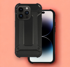 Infostyle Silikonski ovitek "armor carbon" za iPhone 12 Pro Max - Črna