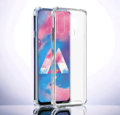 Infostyle Silikonski ovitek "Antishock" za Samsung Galaxy A20E (0.5 mm) - Transparent