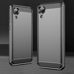 Infostyle Silikonski ovitek "carbon" za Samsung Galaxy A03 core - Črna