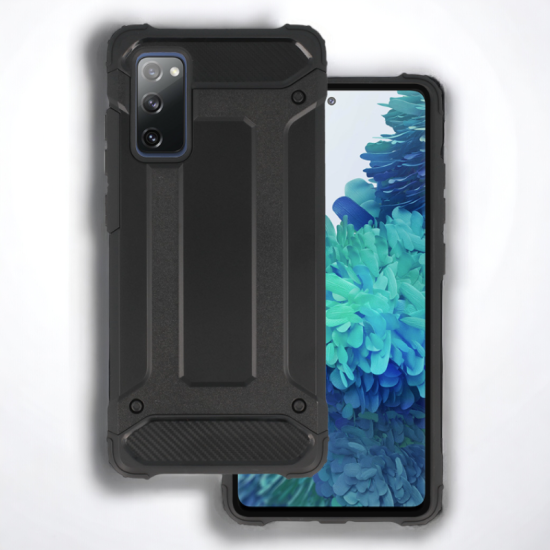 Infostyle Silikonski ovitek "armor carbon" za Samsung Galaxy S20 Fe - Črna