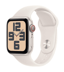 Apple Watch 40 mm Sport pas, S/M, Starlight