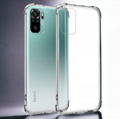 Infostyle Silikonski ovitek "Antishock" za Xiaomi Poco M5s (0.5 mm) - Transparent