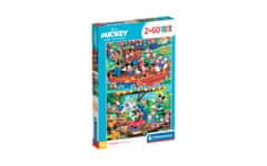 Clementoni Mickey Mouse sestavljanka puzzle 2 x 60 kosov