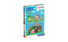 Clementoni Peppa Pig sestavljanka puzzle 2 x 60 kosov