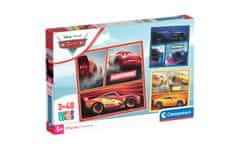 Clementoni Cars sestavljanka puzzle 3 x 48 kosov