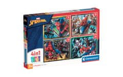 Clementoni Spiderman sestavljanka puzzle 4 v 1