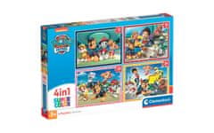 Clementoni Paw Patrol sestavljanka puzzle 4 v 1