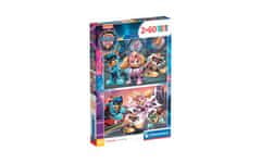 Clementoni Paw Patrol sestavljanka puzzle 2 x 60 kosov