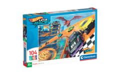 Clementoni Hotwheels sestavljanka puzzle 104 kosi