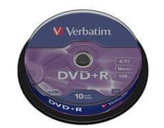 Verbatim DVD+R AZO 4,7GB, 16x, vreteno 10 kosov