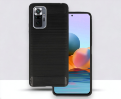 Infostyle Ovitek "Carbon lite" za Xiaomi Redmi Note 10 Pro - Črna