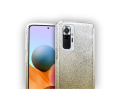 Infostyle Silikonski ovitek "Bling" za Xiaomi Redmi Note 10 Pro - Zlata