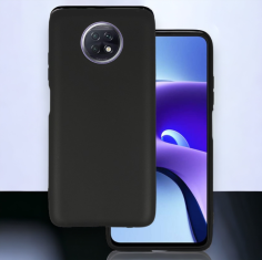 Infostyle Silikonski ovitek "matt" za Xiaomi Redmi Note 9T - Črna