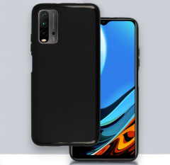 Infostyle Silikonski ovitek "matt" za Xiaomi Redmi 9T - Črna