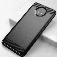 Infostyle Silikonski ovitek "carbon" za Xiaomi Redmi Note 9T - Črna