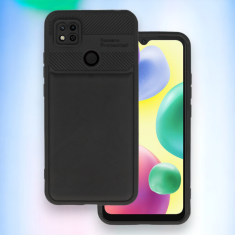 Infostyle Silikonski ovitek "Camera Protected" za Xiaomi Redmi 9C - črna