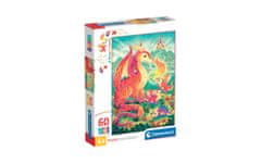 Clementoni A dragon family - sestavljanka puzzle 60 kosov