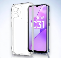 Infostyle Silikonski ovitek "Antishock" za Realme C31 (0.5 mm) - Transparent