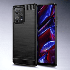 Infostyle Silikonski ovitek "carbon" za Xiaomi Redmi Note 12 5G - Črna