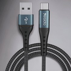 Infostyle Polnilni in podatkovni kabel iz USB A v USB C - Črna