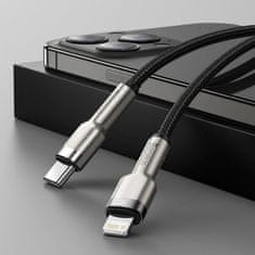 BASEUS Polnilni kabel Baseus USB C v lightning - Črna